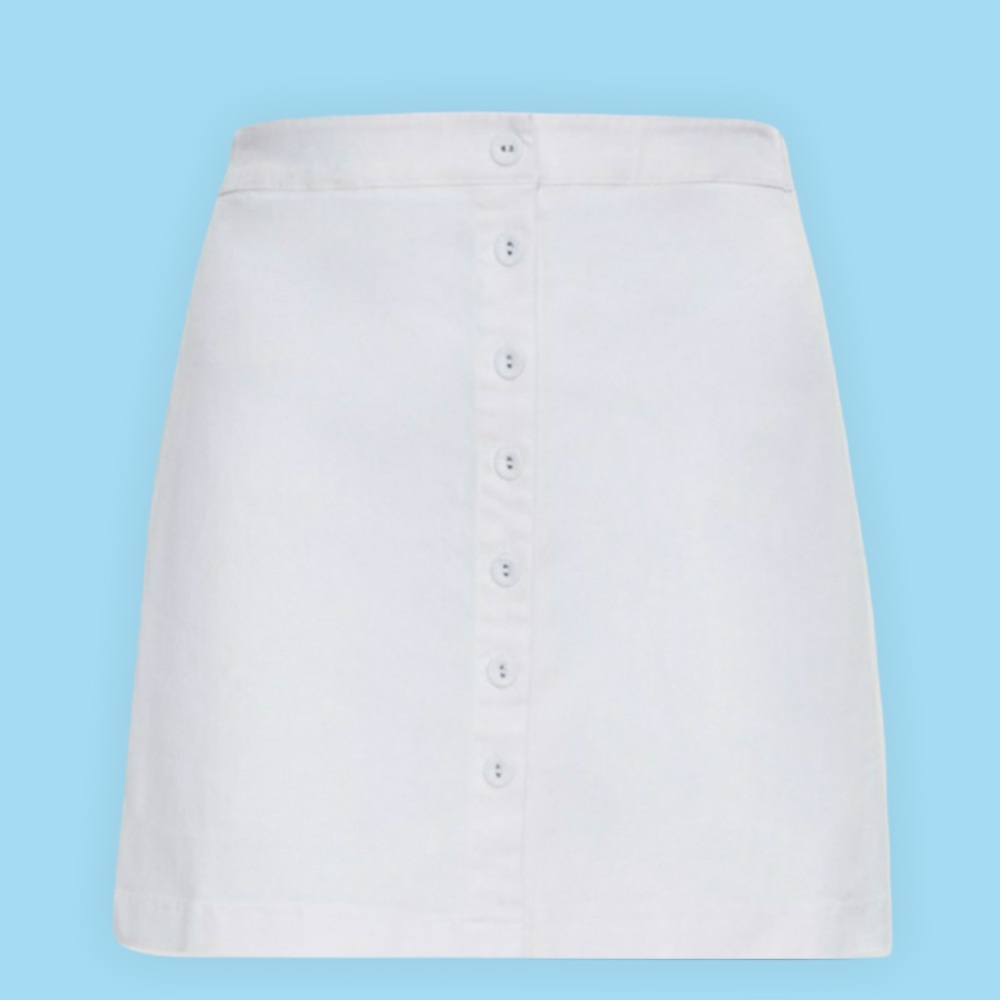 Plus Size White skirt